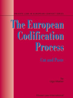 cover image of The European Codification Process